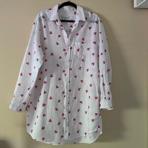 Frank & Eileen linen heart top
